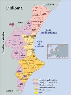Extensió del idioma valencià