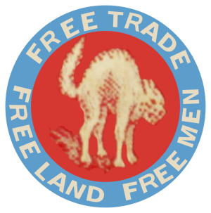 FREE TRADE FREE LAND FREE MEN (Georgist campaign button).svg.png