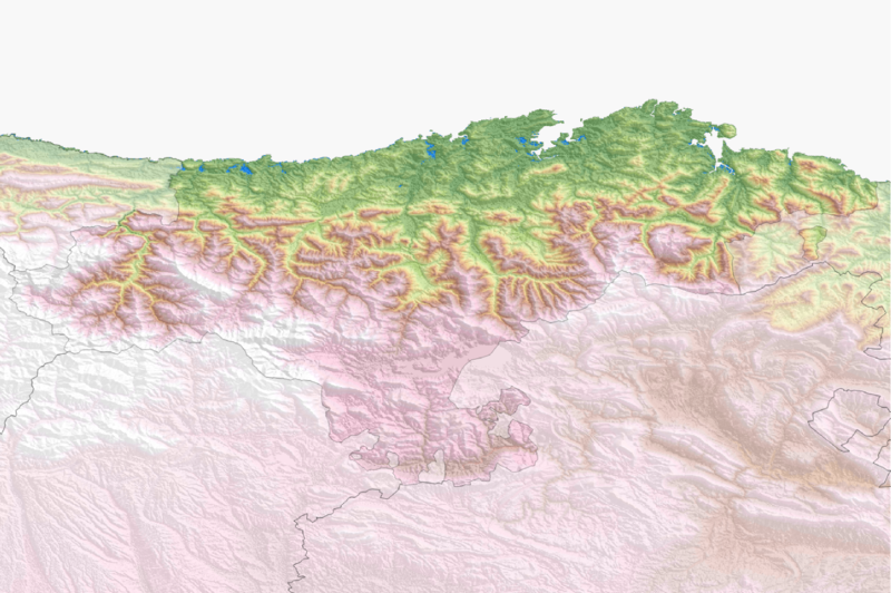 Archiu:Physical map of Cantabria - Spain.png